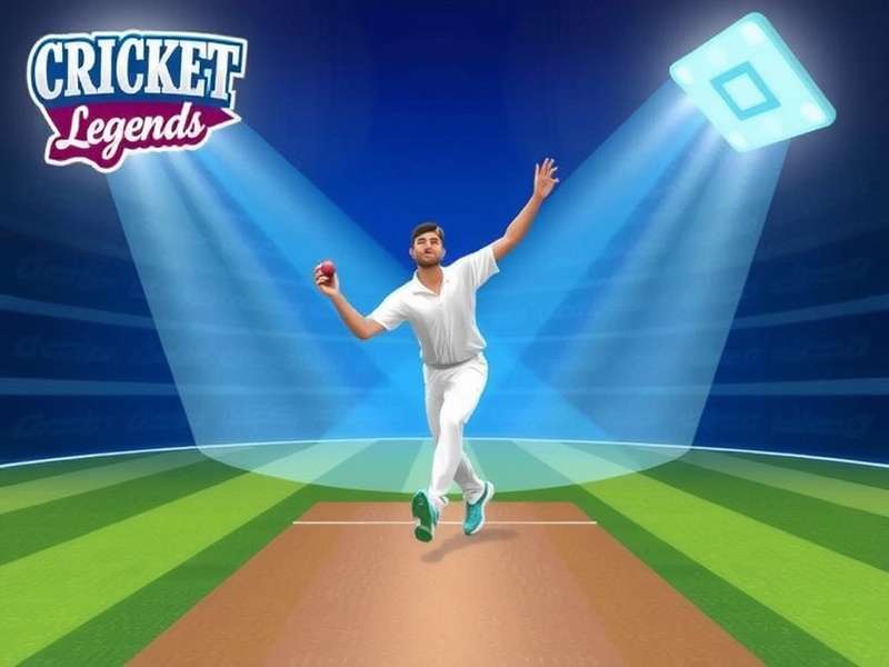 Cricket Legends - Spin bowling strategy Cricket Legends bowling gameplay showing a spinner delivering the ball